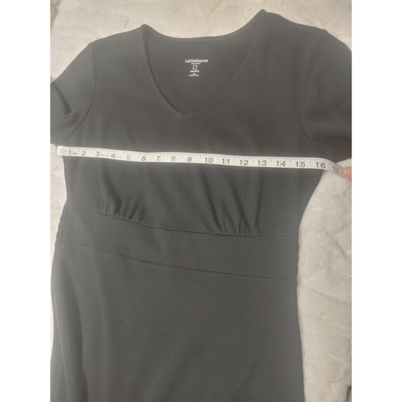 Women's Liz Claiborne Essentials Black Cotton Stretch Waist Dress Size XXS - Picture 5 of 11